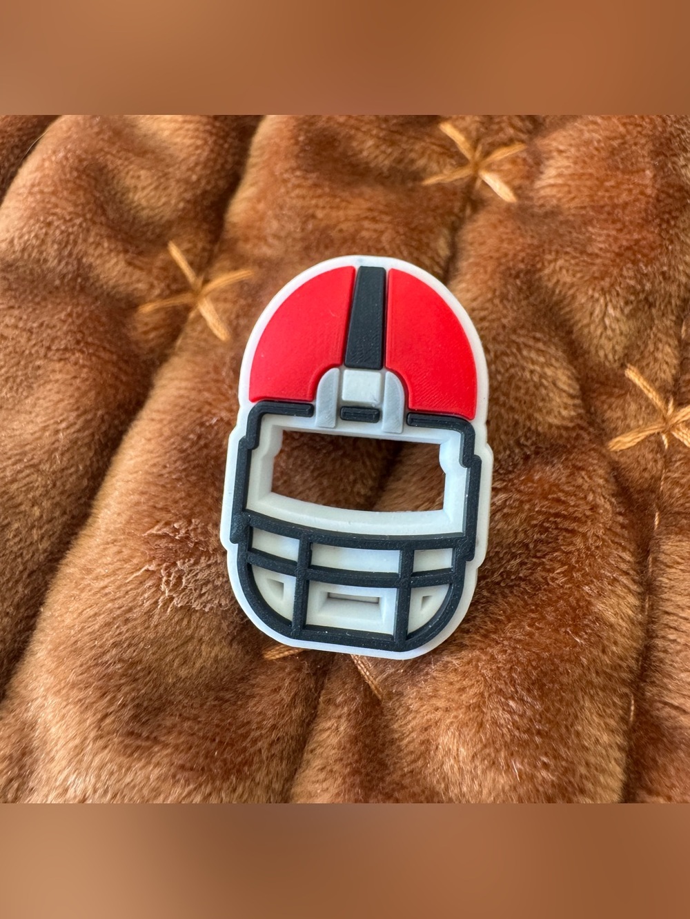 Football CROCS Jibbitz Shoe Charm Red Helmet 5/$20